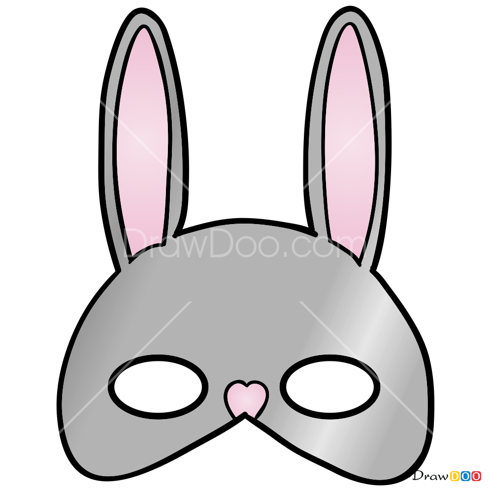 How To Draw Rabbit Mask Face Masks